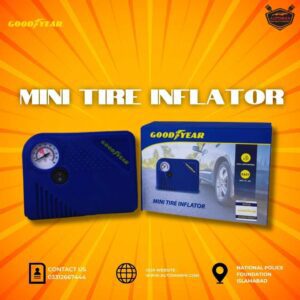 #1 Goodyear Mini Tire Inflator – Fast, Reliable Portable Air Pump for Cars in Pakistan | AutoManPK 1 mini tire inflator automanpk