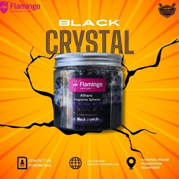 Premium Flamingo Black Crystal Car Air Freshener in Pakistan – AutomanPK