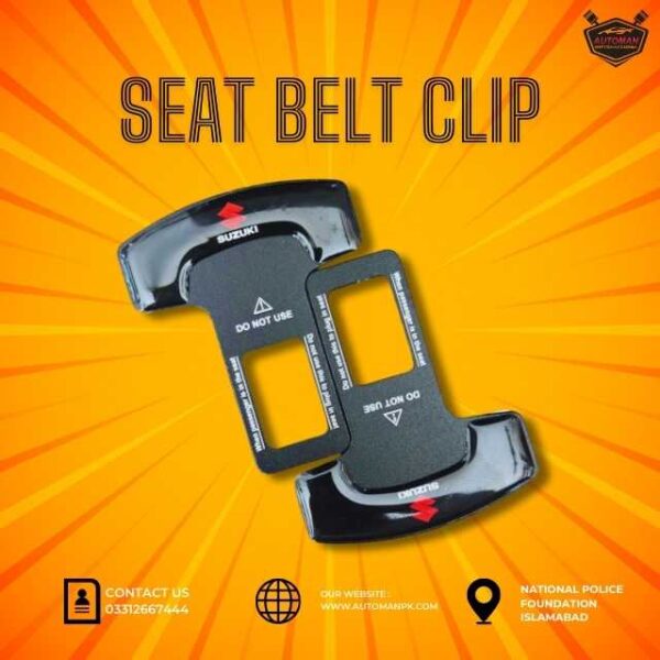 Universal Seat Belt Clip with Suzuki Logo – AutoManPK Pakistan