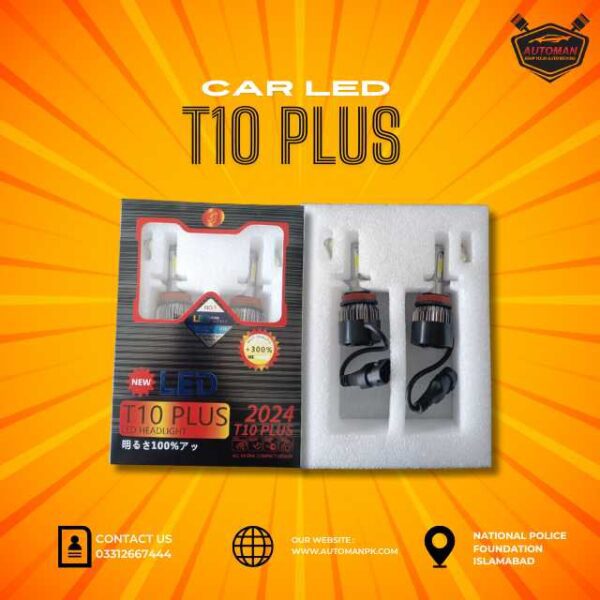 T10 Plus Car LED Grip 9005 9006 H4 H11 – Bright LED Headlights Pakistan