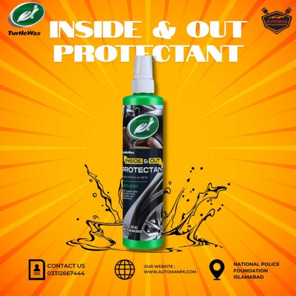 Turtle Wax Inside & Out Protectant 307ml bottle for car interior and exterior care – AutoManPK